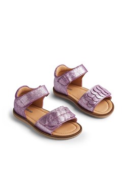 Wheat Skórzane sandały &quot;Uma&quot; w kolorze fioletowym ze sklepu Limango Polska w kategorii Sandały dziecięce - zdjęcie 171978412