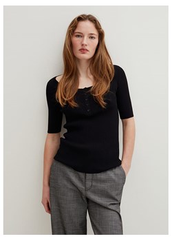 STEFANEL Koszulka w kolorze czarnym ze sklepu Limango Polska w kategorii Bluzki damskie - zdjęcie 171978882