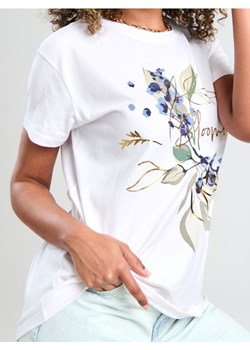 Sinsay - Koszulka z nadrukiem - biały ze sklepu Sinsay w kategorii Bluzki damskie - zdjęcie 171979990