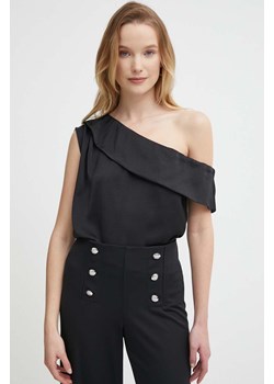 Sisley bluzka damska kolor czarny gładka ze sklepu ANSWEAR.com w kategorii Bluzki damskie - zdjęcie 171981214