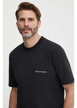 Sisley t-shirt męski kolor czarny z nadrukiem ze sklepu ANSWEAR.com w kategorii T-shirty męskie - zdjęcie 171981802