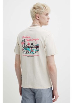 Kaotiko t-shirt bawełniany kolor beżowy z nadrukiem ze sklepu ANSWEAR.com w kategorii T-shirty męskie - zdjęcie 171981950