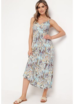Niebieska Sukienka Liomira ze sklepu Born2be Odzież w kategorii Sukienki - zdjęcie 171982013