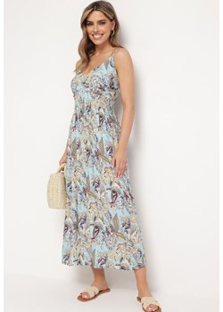 Niebieska Sukienka Liomira ze sklepu Born2be Odzież w kategorii Sukienki - zdjęcie 171982014