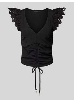 T-shirt z falbanami model ‘SANGALLO’ ze sklepu Peek&Cloppenburg  w kategorii Bluzki damskie - zdjęcie 171982811