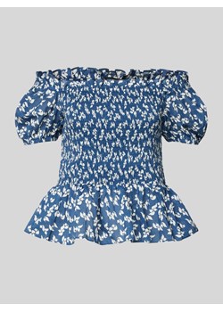 Bluzka z odkrytymi ramionami i marszczonymi detalami model ‘BIERBRIN’ ze sklepu Peek&Cloppenburg  w kategorii Bluzki damskie - zdjęcie 171982824