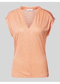 T-shirt z wiskozy ze wzorem na całej powierzchni model ‘Sandu’ ze sklepu Peek&Cloppenburg  w kategorii Bluzki damskie - zdjęcie 171982861