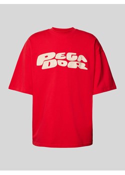 T-shirt o pudełkowym kroju z nadrukiem z logo ze sklepu Peek&Cloppenburg  w kategorii T-shirty męskie - zdjęcie 171982883