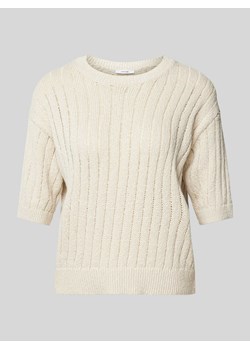 Sweter z dzianiny z rękawem o dł. 1/2 model ‘Punzi’ ze sklepu Peek&Cloppenburg  w kategorii Swetry damskie - zdjęcie 171982902
