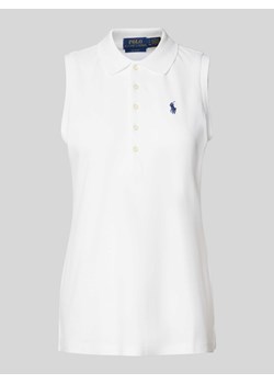 Koszulka polo o kroju slim fit bez rękawów model ‘JULIE’ ze sklepu Peek&Cloppenburg  w kategorii Bluzki damskie - zdjęcie 171983081