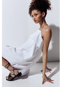 H & M - Trapezowa sukienka z popeliny - Biały ze sklepu H&M w kategorii Sukienki - zdjęcie 171983291