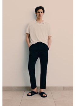 H & M - Bawełniane spodnie Slim Fit - Czarny ze sklepu H&M w kategorii Spodnie męskie - zdjęcie 171983294