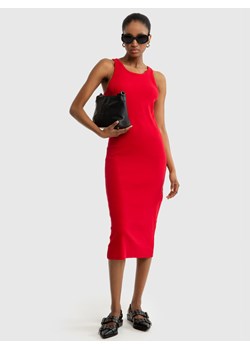 Sukienka damska midi czerwona Maxinassara 603 ze sklepu Big Star w kategorii Sukienki - zdjęcie 171983812