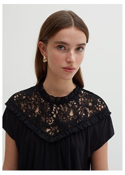 STEFANEL Bluzka w kolorze czarnym ze sklepu Limango Polska w kategorii Bluzki damskie - zdjęcie 171985794