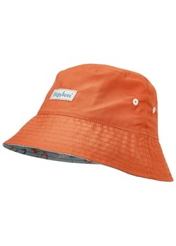 Playshoes Dwustronny kapelusz &quot;Dino&quot; w kolorze pomarańczowo-błękitnym ze sklepu Limango Polska w kategorii Czapki dziecięce - zdjęcie 171985870