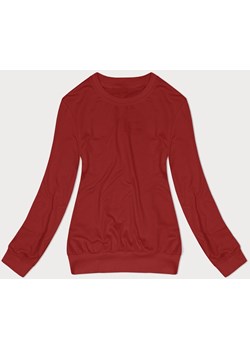 Cienka bluza dresowa damska ze ściągaczami czerwona (68W05-18) ze sklepu goodlookin.pl w kategorii Bluzy damskie - zdjęcie 171987224