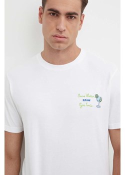MC2 Saint Barth t-shirt bawełniany kolor beżowy z aplikacją ze sklepu ANSWEAR.com w kategorii T-shirty męskie - zdjęcie 171987722
