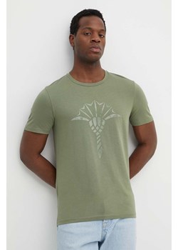 Joop! t-shirt bawełniany Alerio męski kolor zielony z nadrukiem 3004243210017940 ze sklepu ANSWEAR.com w kategorii T-shirty męskie - zdjęcie 171987943