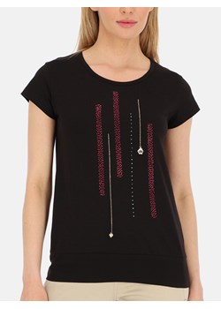Czarna koszulka damska z aplikacją L'AF Lira ze sklepu Eye For Fashion w kategorii Bluzki damskie - zdjęcie 171988414