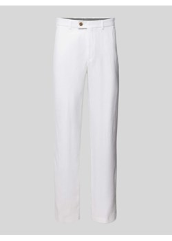 Spodnie do garnituru z lnu model ‘PARMA’ ze sklepu Peek&Cloppenburg  w kategorii Spodnie męskie - zdjęcie 171989383