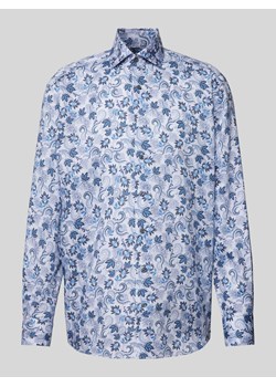 Koszula biznesowa o kroju comfort fit ze wzorem na całej powierzchni ze sklepu Peek&Cloppenburg  w kategorii Koszule męskie - zdjęcie 171989401