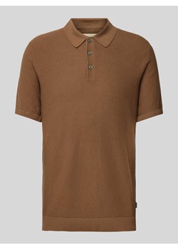 Koszulka polo z fakturowanym wzorem model ‘BLUSANDRI’ ze sklepu Peek&Cloppenburg  w kategorii T-shirty męskie - zdjęcie 171989442
