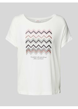 T-shirt z nadrukiem z motywem i napisem ze sklepu Peek&Cloppenburg  w kategorii Bluzki damskie - zdjęcie 171989451