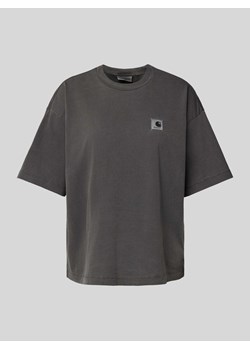 T-shirt o kroju oversized z naszywką z logo model ‘NELSON’ ze sklepu Peek&Cloppenburg  w kategorii Bluzki damskie - zdjęcie 171989651