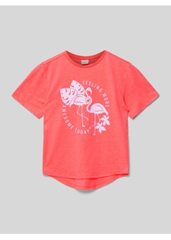 T-shirt z nadrukowanym motywem ze sklepu Peek&Cloppenburg  w kategorii Bluzki dziewczęce - zdjęcie 171989654