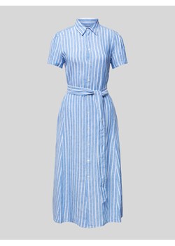 Sukienka koszulowa z lnu w paski ze sklepu Peek&Cloppenburg  w kategorii Sukienki - zdjęcie 171989723