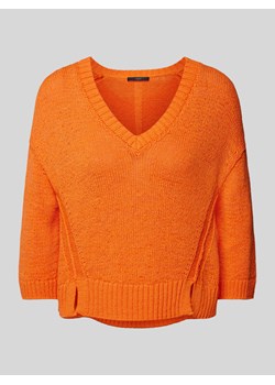 Sweter z dzianiny z dekoltem w serek ze sklepu Peek&Cloppenburg  w kategorii Swetry damskie - zdjęcie 171989773