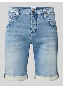 Szorty jeansowe z prostą nogawką i 5 kieszeniami model ‘Chicago’ ze sklepu Peek&Cloppenburg  w kategorii Spodenki męskie - zdjęcie 171989874