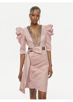 Babylon Sukienka koktajlowa S00868 Różowy Regular Fit ze sklepu MODIVO w kategorii Sukienki - zdjęcie 171991031