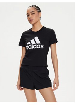 adidas T-Shirt Essentials Logo GL0722 Czarny Regular Fit ze sklepu MODIVO w kategorii Bluzki damskie - zdjęcie 171991052
