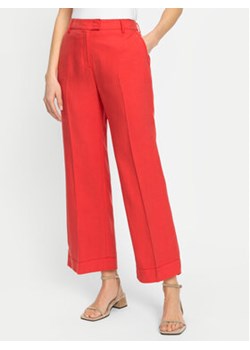 Olsen Spodnie materiałowe 14002165 Czerwony Straight Fit ze sklepu MODIVO w kategorii Spodnie damskie - zdjęcie 171991081