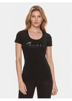 Guess T-Shirt W3BI31 J1314 Czarny Slim Fit ze sklepu MODIVO w kategorii Bluzki damskie - zdjęcie 171991144