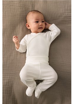 H & M - Body z długim rękawem 3-pak - Brązowy ze sklepu H&M w kategorii Body niemowlęce - zdjęcie 171991400
