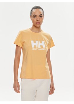Helly Hansen T-Shirt W Hh Logo T-Shirt 2.0 34465 Pomarańczowy Regular Fit ze sklepu MODIVO w kategorii Bluzki damskie - zdjęcie 171992494