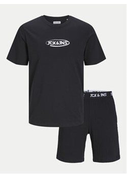 Jack&Jones Junior Komplet t-shirt i szorty sportowe Jacoliver 12257172 Czarny Standard Fit ze sklepu MODIVO w kategorii Komplety chłopięce - zdjęcie 171992513
