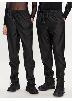 Rains Spodnie przeciwdeszczowe Rain Pants Slim W3 18580 Czarny Slim Fit ze sklepu MODIVO w kategorii Spodnie damskie - zdjęcie 171992531