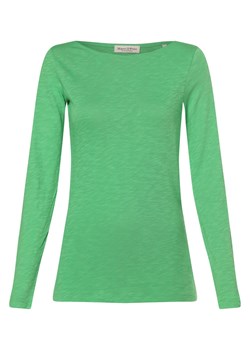 Marc O'Polo Damska koszulka z długim rękawem Kobiety Bawełna zielony jednolity ze sklepu vangraaf w kategorii Bluzki damskie - zdjęcie 171993443