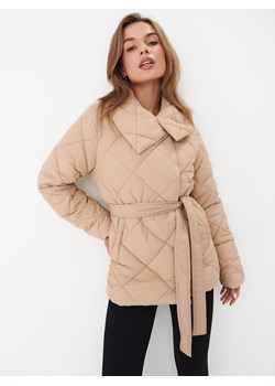 Mohito - Beżowa kurtka pikowana - beżowy ze sklepu Mohito w kategorii Kurtki damskie - zdjęcie 171993733