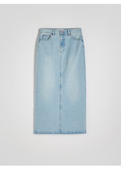 Reserved - Jeansowa spódnica midi - niebieski ze sklepu Reserved w kategorii Spódnice - zdjęcie 171993841