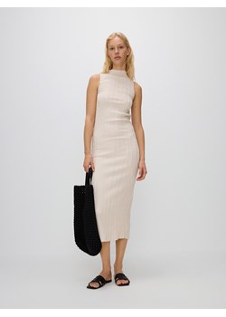 Reserved - Dzianinowa sukienka maxi - beżowy ze sklepu Reserved w kategorii Sukienki - zdjęcie 171994102