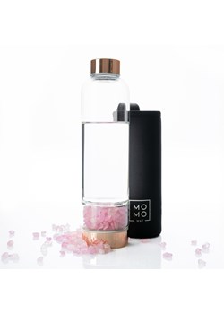 Butelka na wodę z różowym kwarcem 450 ml ze sklepu Sklep SOXO w kategorii Bidony i butelki - zdjęcie 171997044
