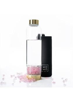 Butelka na wodę z różowym kwarcem 450mL ze sklepu Sklep SOXO w kategorii Bidony i butelki - zdjęcie 171997112