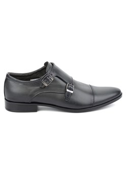 Skórzane buty wizytowe Monki 306LU szare ze sklepu butyolivier w kategorii Buty eleganckie męskie - zdjęcie 171998532