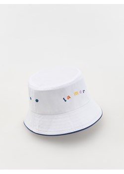 Reserved - Bawełniany bucket hat - biały ze sklepu Reserved w kategorii Czapki dziecięce - zdjęcie 172001530