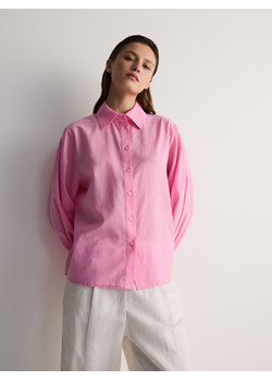 Reserved - Koszula z bawełny - różowy ze sklepu Reserved w kategorii Koszule damskie - zdjęcie 172001732