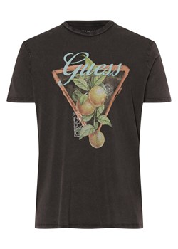 GUESS Koszulka męska Mężczyźni Bawełna antracytowy nadruk ze sklepu vangraaf w kategorii T-shirty męskie - zdjęcie 172001911